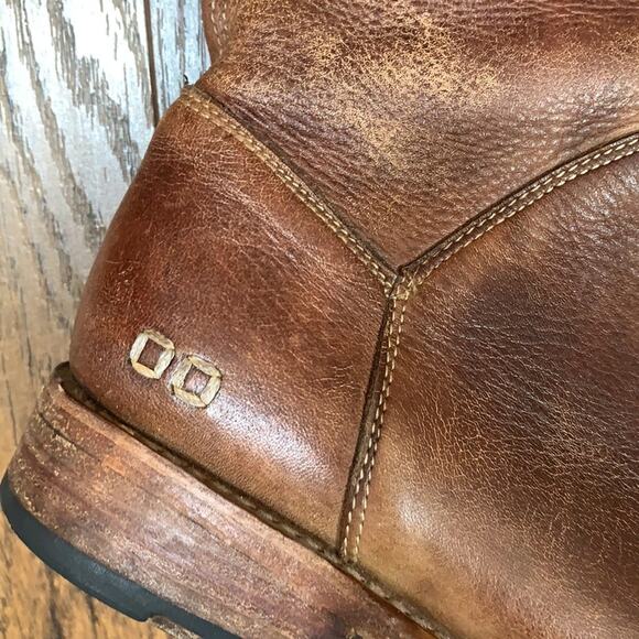 Bed Stu Cambridge Tan Driftwood Leather Knee High Boots Distressed - Picture 8 of 12